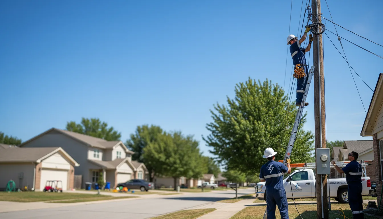 Residential electrician providing installation services in Wilsonville, IL